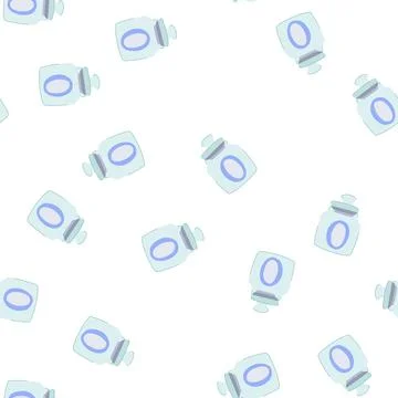 Pattern cooking glass container cartoon vector Stock Illustration
