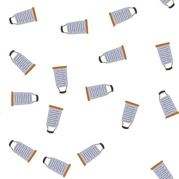 Pattern cooking grater cartoon vector Illustration