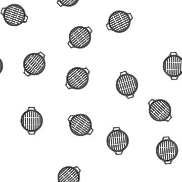 Pattern cooking grill rack cartoon vector Stock Illustration