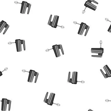 Pattern cooking hand mixer cartoon vector Stock Illustration