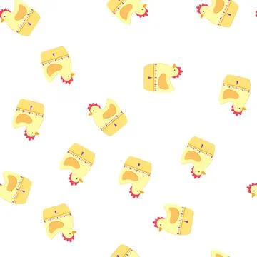Pattern cooking kitchen timer cartoon vector Stock Illustration