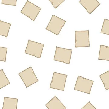 Pattern cooking parchment paper cartoon vector Illustrazione stock