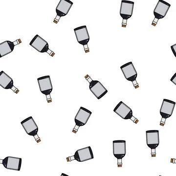 Pattern cooking soy sauce cartoon vector Stock Illustration