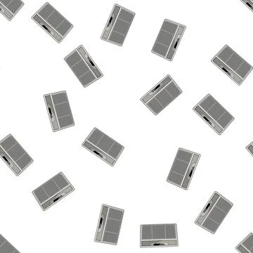 Pattern cool air conditioner cartoon vector 库存插图