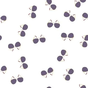 Pattern cool sunglasses men cartoon vector Stock Illustration