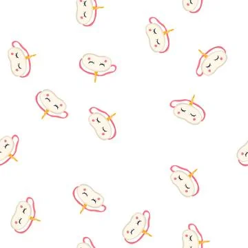 Pattern cooling sleep mask eye cartoon vector Stock Illustration