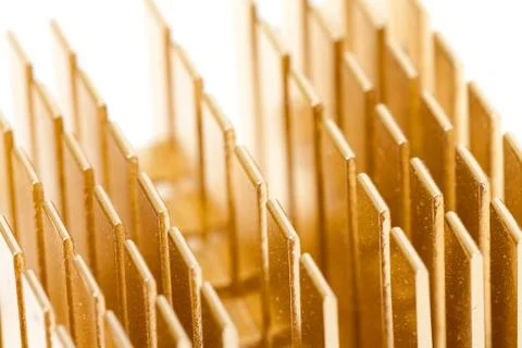 Pattern of copper computer cooling radiator 写真素材