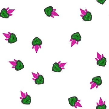 Pattern corazon mexican heart cartoon vector Stock Illustration
