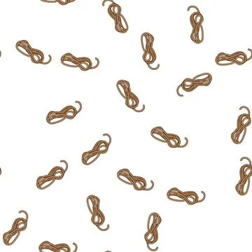Pattern cord lasso cartoon vector Stock Illustration
