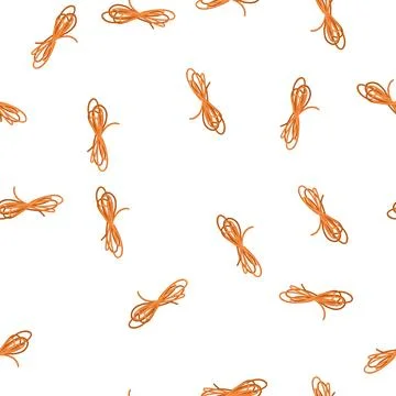Pattern cord rope cartoon vector Illustrazione stock