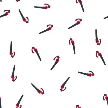 Pattern cordless leaf blower removing garden debris tool 스톡 일러스트
