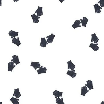Pattern cordless leather gloves cartoon vector Stock Illustration