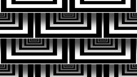 Pattern with corners of black white square striped lines Stock Footage 111279295