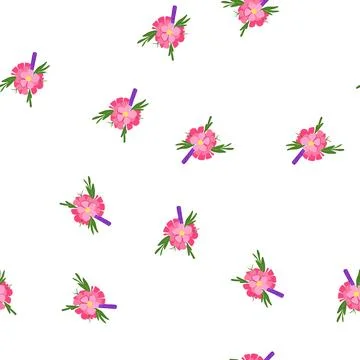 Pattern corsage boutonniere cartoon vector Illustrazione stock