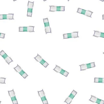 Pattern cosmetic cotton pad cartoon vector 库存插图