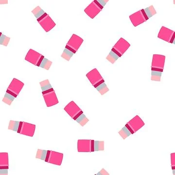 Pattern cosmetics blush compact cartoon vector Stock Illustration