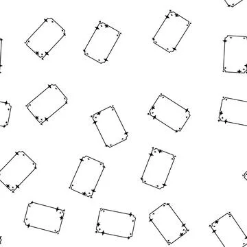 Pattern cosmos starry frame cartoon vector Stock Illustration