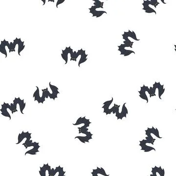 Pattern costume bat halloween cartoon vector Stock Illustration