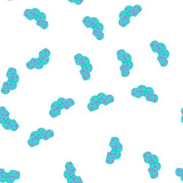Pattern cotton burp cloths cartoon vector Stock Illustration