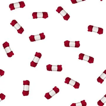 Pattern cotton yarn wool cartoon vector Stockillustratie