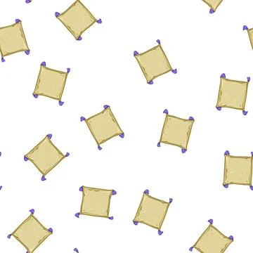 Pattern couch throw pillows cartoon vector 스톡 일러스트