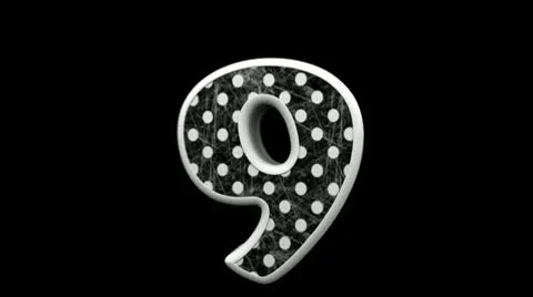 Pattern countdown Stock Footage 10559617