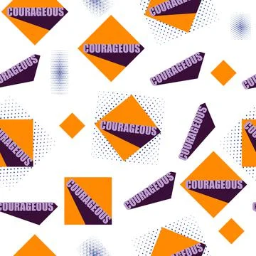 The pattern is courageous Stock Illustration