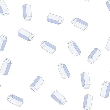 Pattern cow milk box cartoon vector Stock Illustration