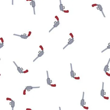 Pattern cowboy wild west pistol cartoon vector Stock Illustration