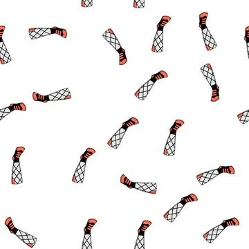 Pattern cozy socks heated cartoon vector Stockillustratie