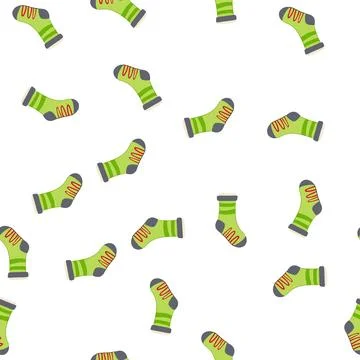 Pattern cozy socks heated cartoon vector 库存插图