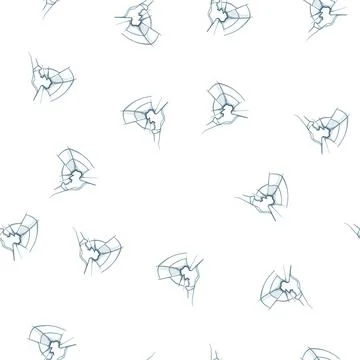 Pattern crack broken glass cartoon vector Stock Illustration