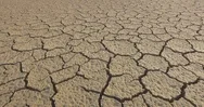 Pattern Of Cracks In The Mud During A Drought Moving Forward Stock Footage