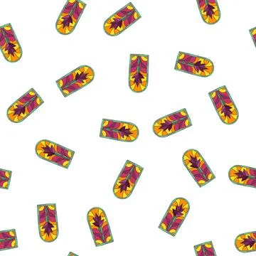 Pattern craft stained glass cartoon vector 库存插图