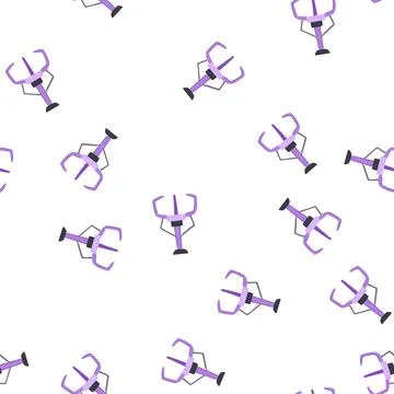 Pattern crane claw machine cartoon vector Illustrazione stock