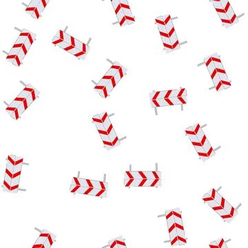 Pattern crash guard rails cartoon vector イラスト素材