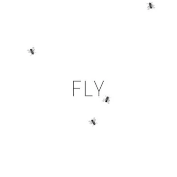 Pattern with crawling houseflies Stock Illustration