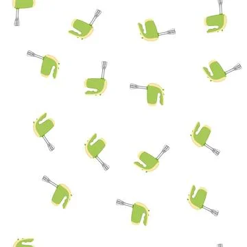 Pattern cream hand mixer cartoon vector Stock Illustration