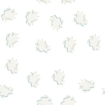 Pattern creamy milk splash cartoon vector Illustrazione stock