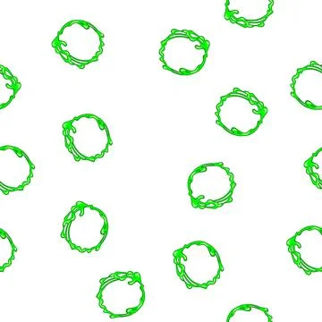 Pattern creative slime frame cartoon vector Stock Illustration
