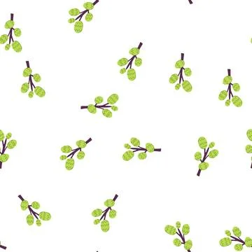 Pattern creative tree doodle flat cartoon vector イラスト素材