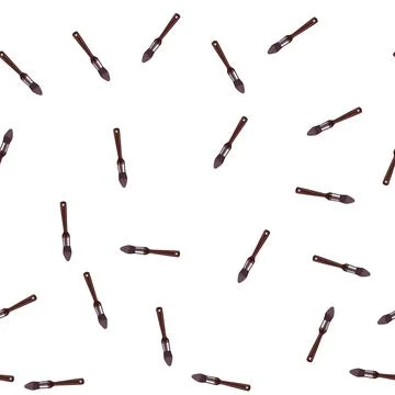 Pattern creativity artist paint brush cartoon vector Stockillustratie