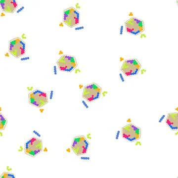 Pattern creativity puzzles toy cartoon vector Stock Illustration