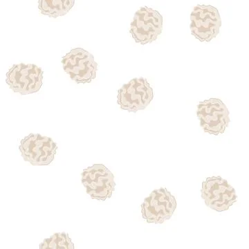 Pattern creme meringue cartoon vector Stock Illustration