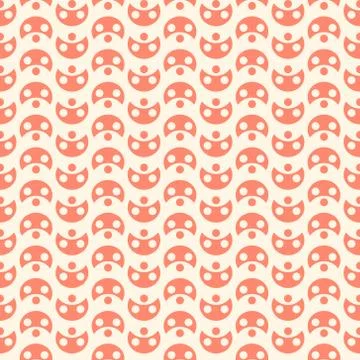 Pattern with crescents and points Stock Illustration