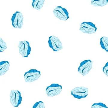Pattern crevasse ice crack cartoon vector Stock Illustration