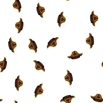 Pattern crossbones pirate hat cartoon vector 库存插图
