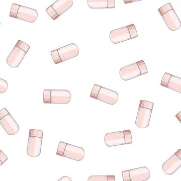 Pattern crueltyfree deodorant eco friendly cartoon vector Stock Illustration