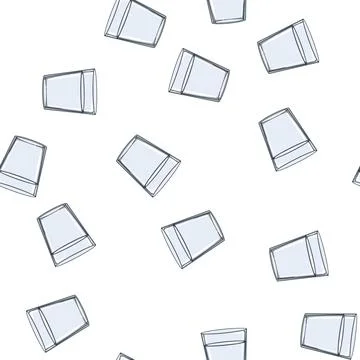 Pattern crystal glass cup cartoon vector Stockillustratie