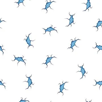 Pattern crystal ice crack cartoon vector Stock Illustration